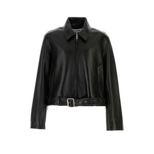 Loewe Men Black Leather Jacket